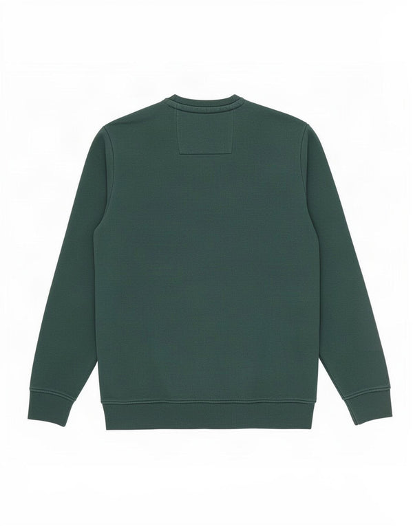 Crew Clothing Mens Moletom Jumper Grande Algodão Verde