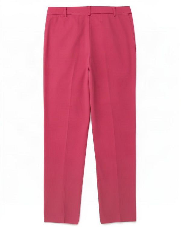 Calça feminina Marks & Spencer Slim Suit Reino Unido 12 Médio W31 L27 Rosa