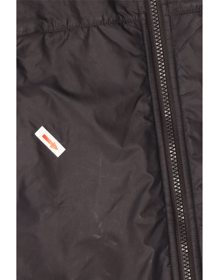 Jaqueta corta-vento masculina Nike com capuz UK 40 poliéster preto grande