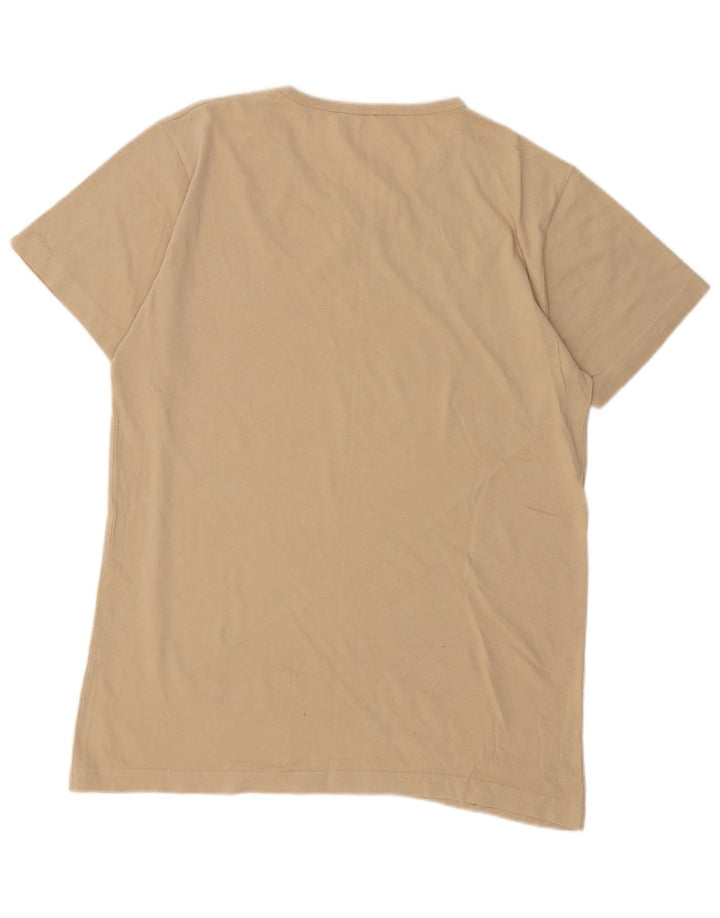 Lyle & Scott Camiseta masculina de algodão bege médio