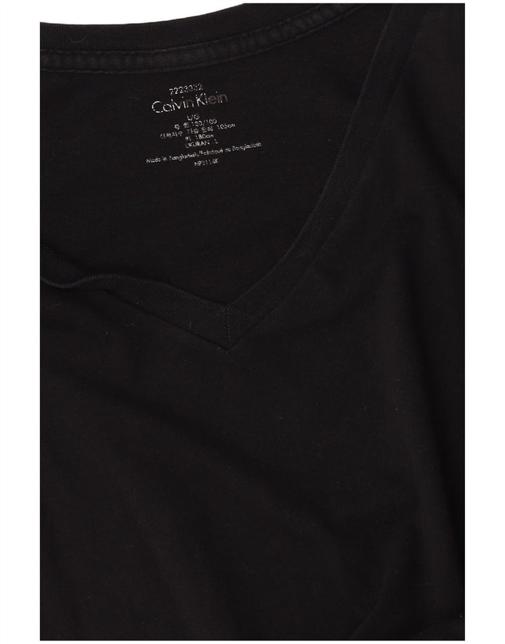 Camiseta masculina Calvin Klein grande preta