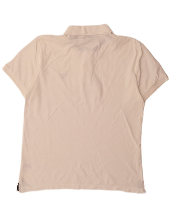 Camisa polo masculina Gant grande algodão branco
