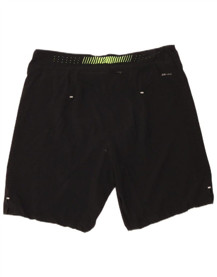 Nike Mens Dri Fit Sport Shorts Médio Preto Poliéster