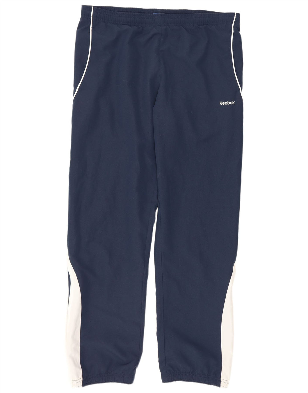 Calça de treino masculina Reebok Joggers pequeno azul marinho Colourblock