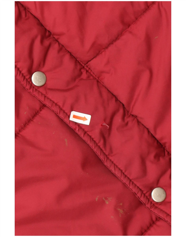 Jaqueta acolchoada masculina vintage UK 42 XL vermelha