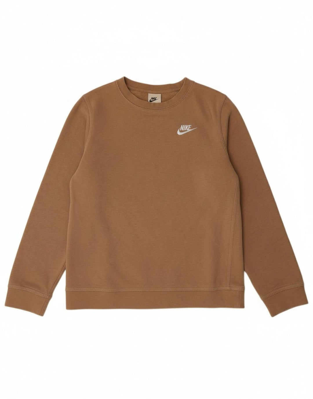 Moletom NIKE Meninos Jumper 12-13 Anos Grande Algodão Marrom