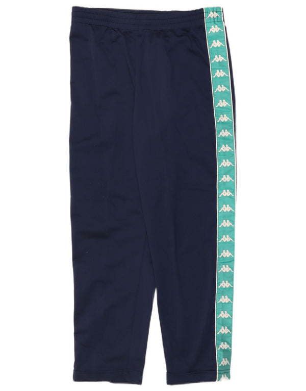 Calça de treino Kappa Boys 8-9 anos pequeno azul marinho Colourblock esportivo