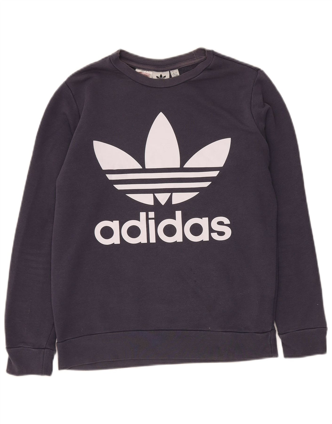 ADIDAS Menino Graphic Sweatshirt Jumper 13-14 Anos Azul Marinho Algodão