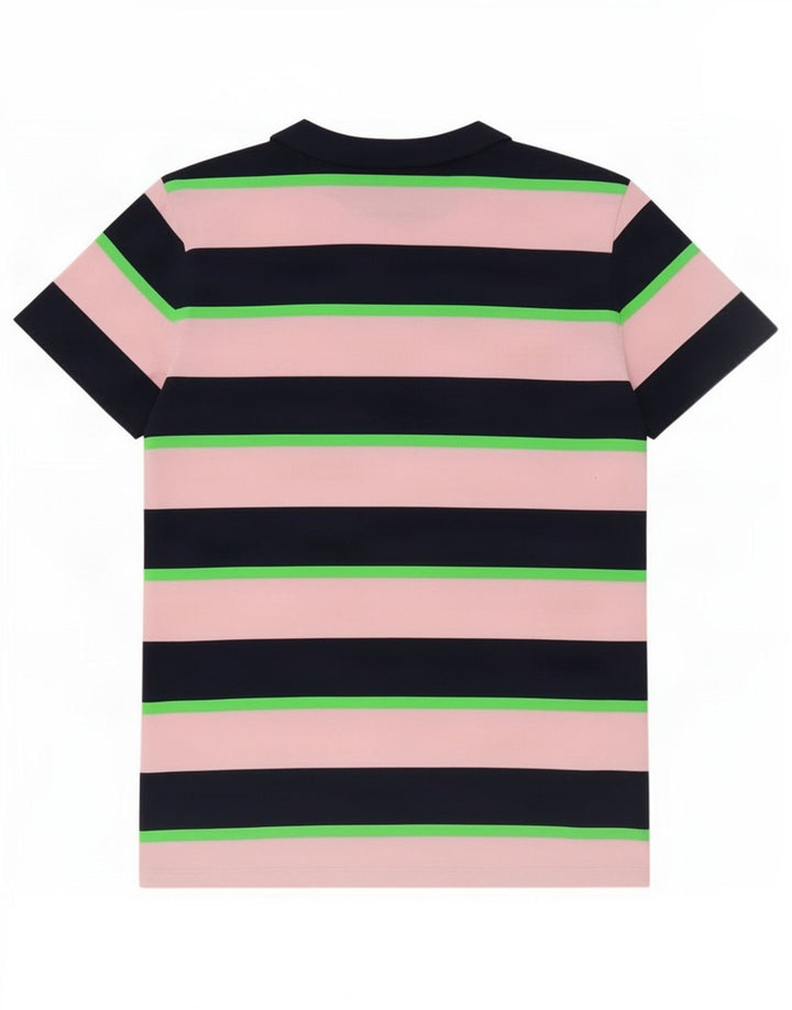 Camiseta masculina Superdry Top médio listrado rosa algodão