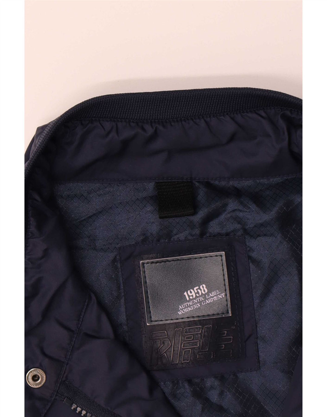 Jaqueta utilitária masculina Rifle UK 44 2XL poliamida azul marinho