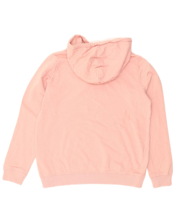 Vans feminino gráfico moletom com capuz jumper UK 14 médio rosa algodão