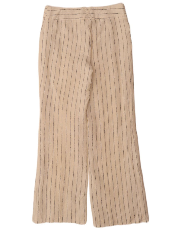 Calça casual feminina Marks & Spencer Reino Unido 12 médio W32 L33 branco