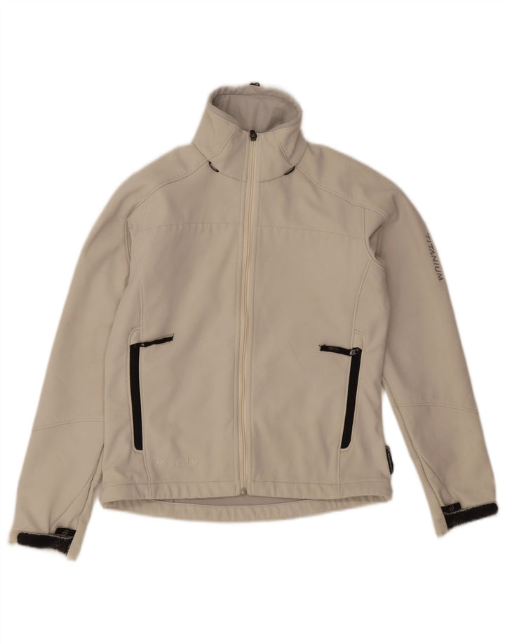 Jaqueta Columbia Feminina Titanium Windbreaker UK 6 XS Cinza Nylon