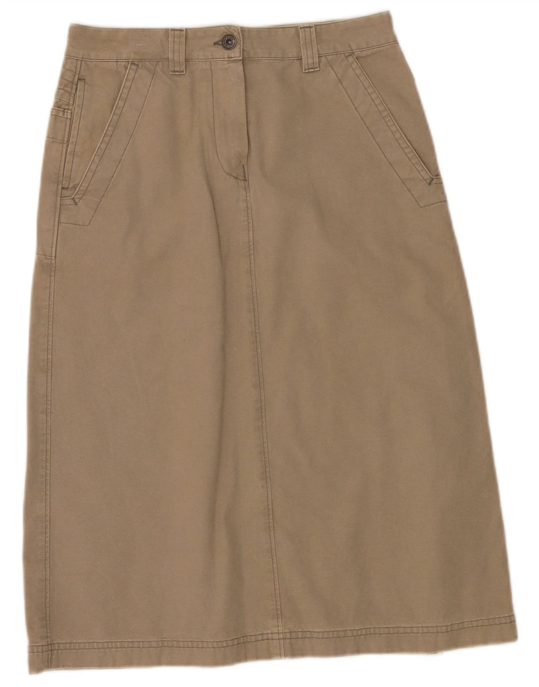 Saia midi feminina Murphy & Nye W28 médio cáqui