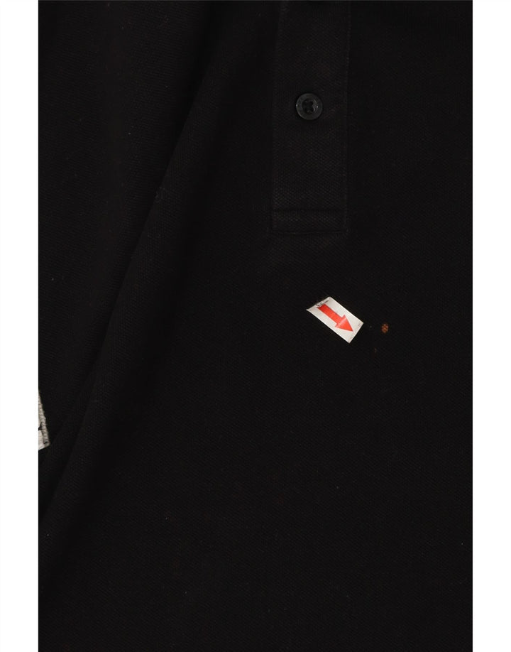 Camisa polo masculina regular Pierre Cardin XL algodão preto