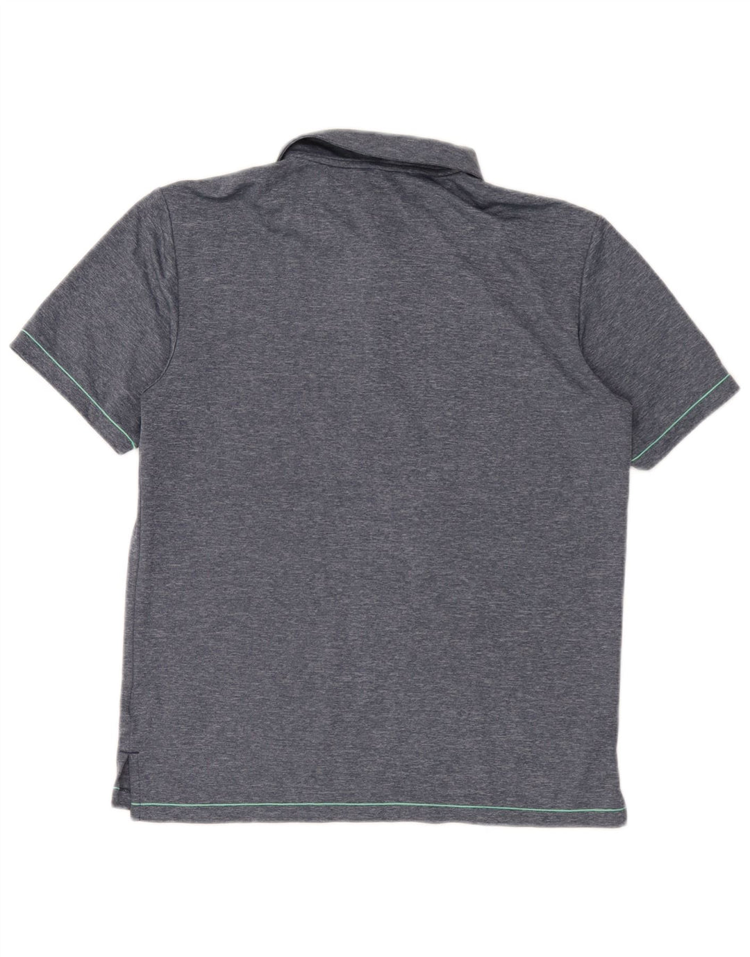 Camisa polo masculina Adidas Golf pequena azul poliéster