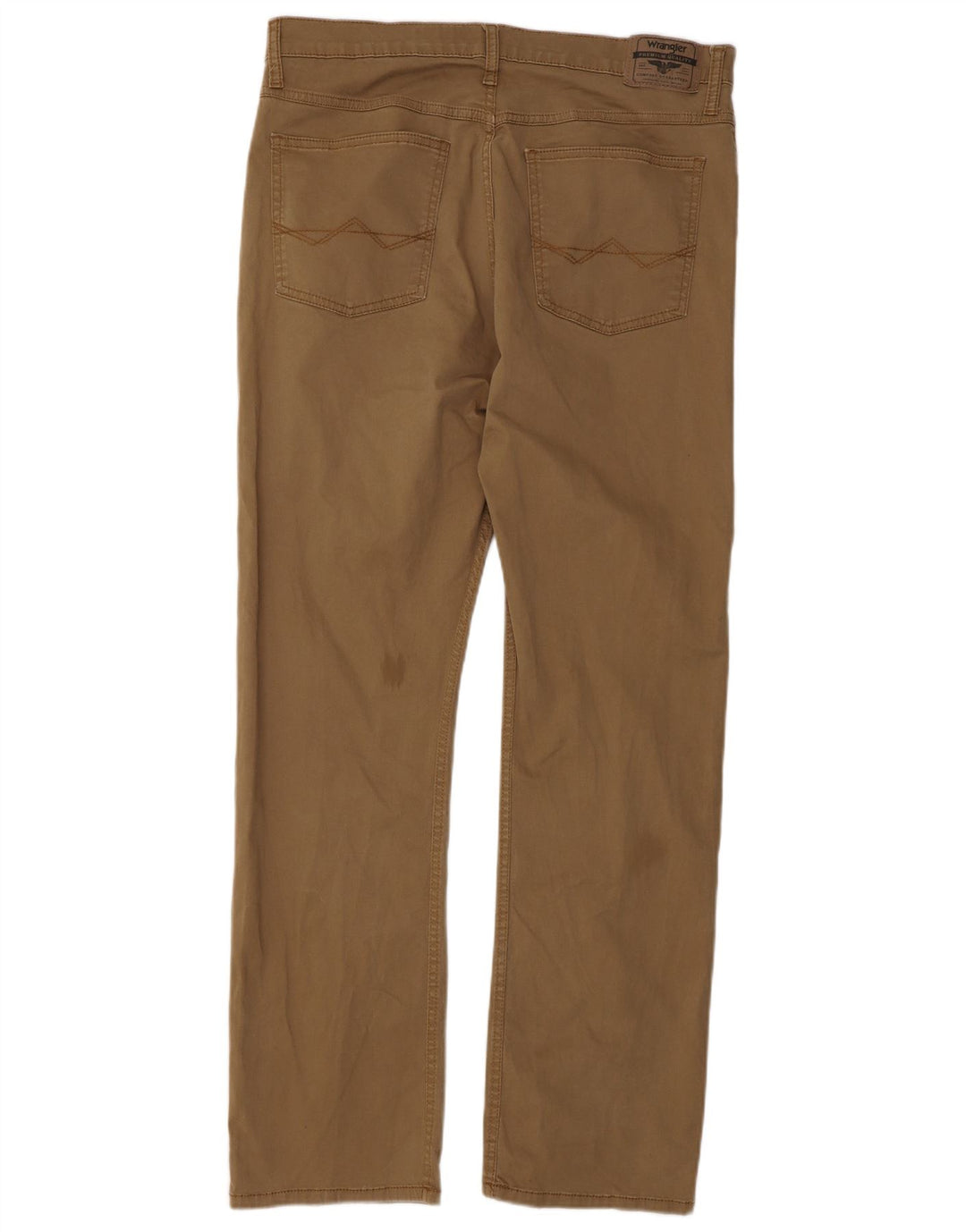 Calça casual reta masculina WRANGLER W33 L30 algodão bege