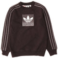 Suéter gráfico Adidas Boys 9-10 anos algodão preto