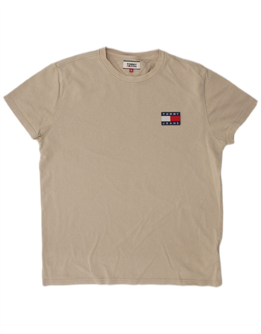 Camiseta masculina TOMMY HILFIGER algodão bege médio