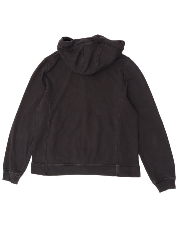 Suéter Nike feminino com capuz e zíper UK 14 médio algodão preto