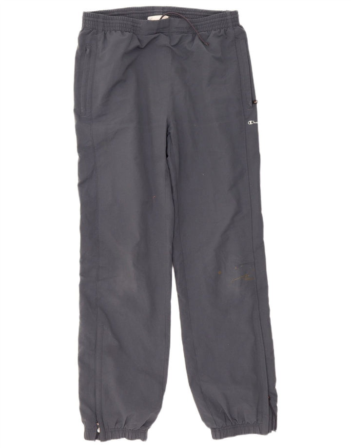 Calça de treino masculina Champion Joggers grande poliéster cinza