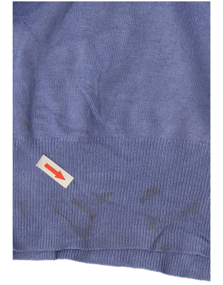 Suéter cardigã feminino Marks & Spencer UK 20 2XL azul viscose