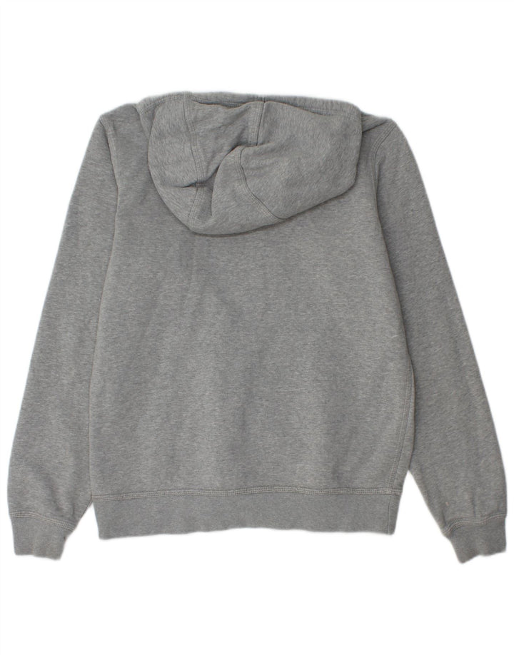 Moletom com capuz masculino Nike médio cinza manchado de algodão