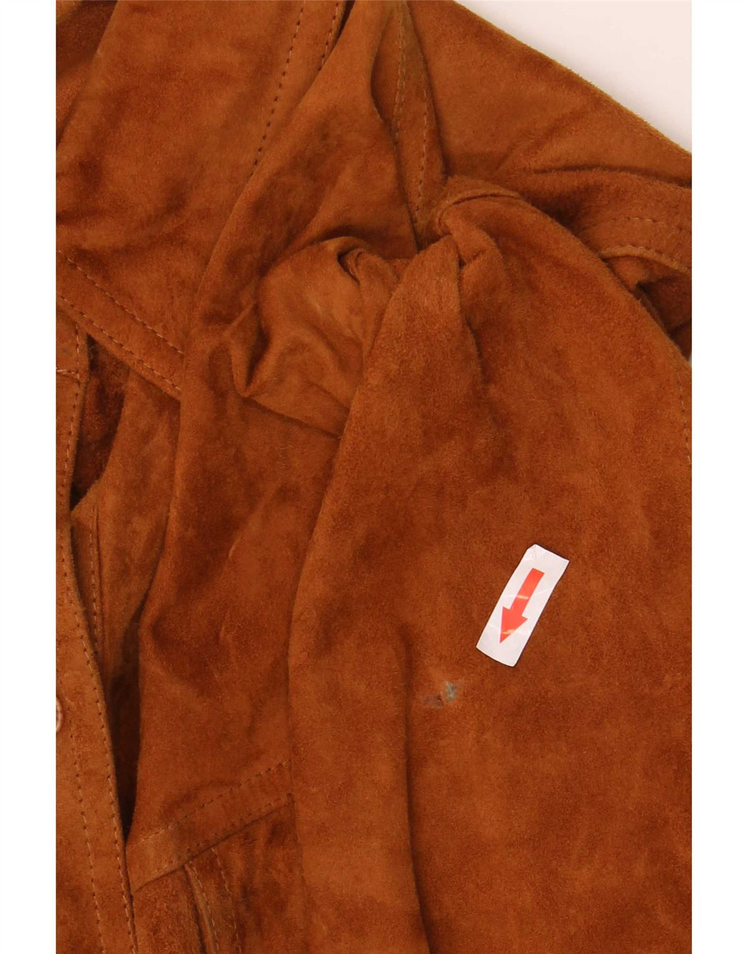 Camiseta feminina vintage de camurça IT 42 marrom médio