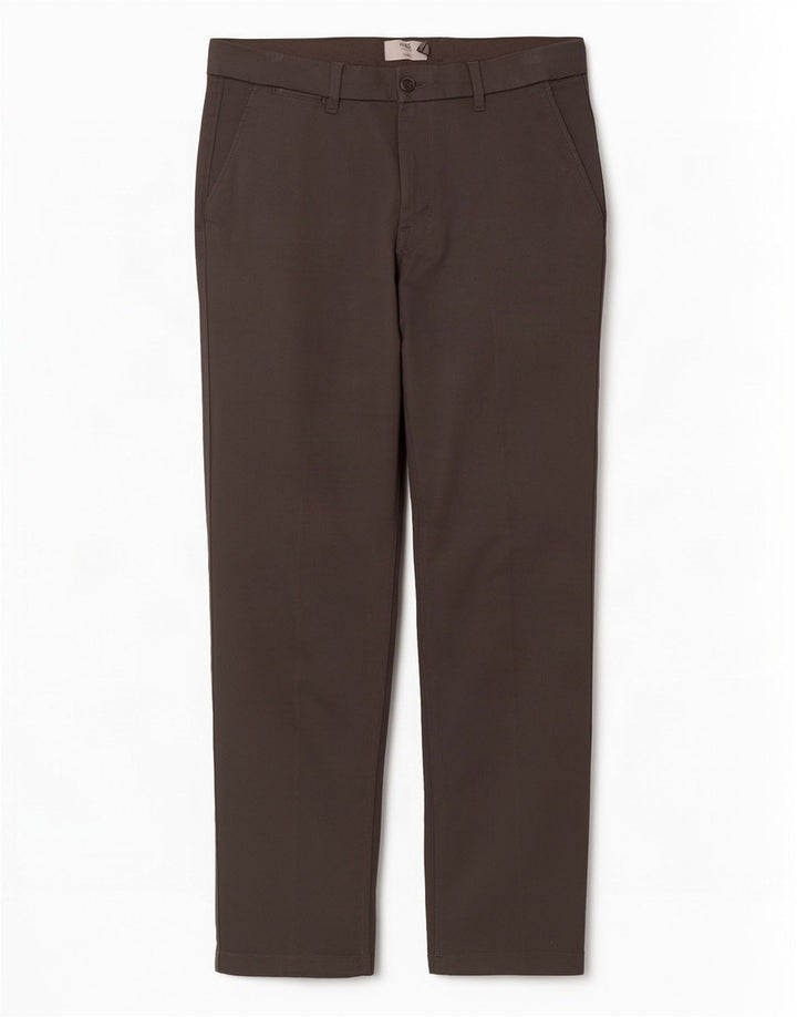 Calça Chino Feminina Marks & Spencer Slim W34 L33 Algodão Cinza