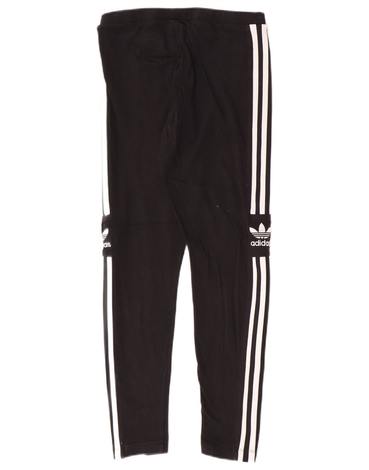 Leggings Adidas Femininas Gráficas UK 12 Médio Algodão Preto