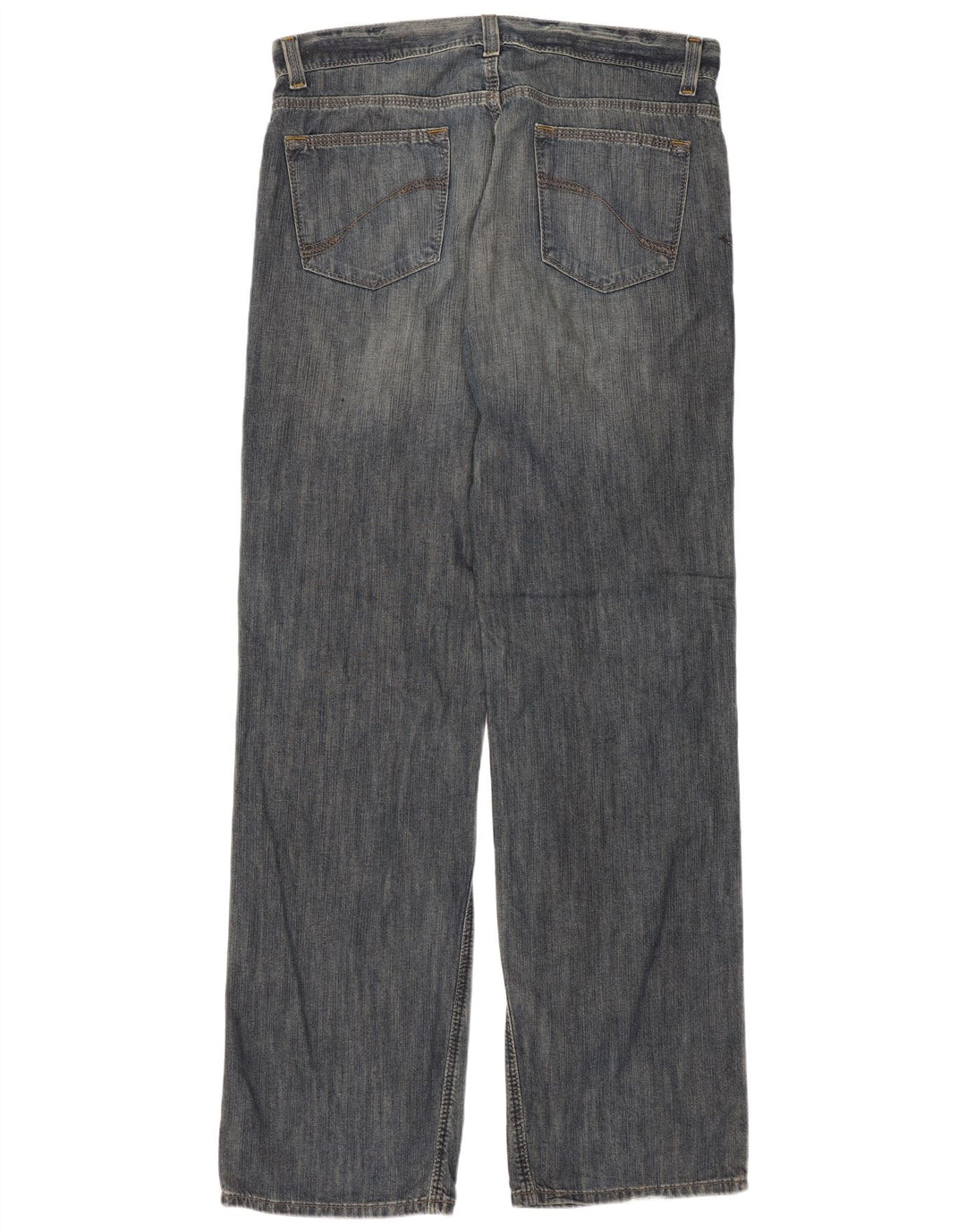 Calça jeans reta masculina Dkny W34 L34 azul algodão