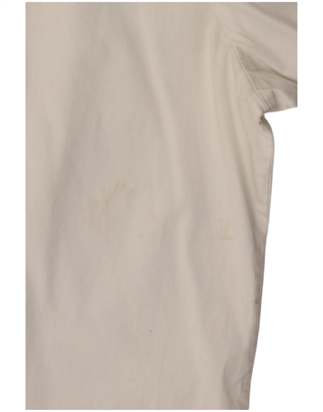 Camisa feminina de manga curta BENETTON UK 16 grande algodão branco