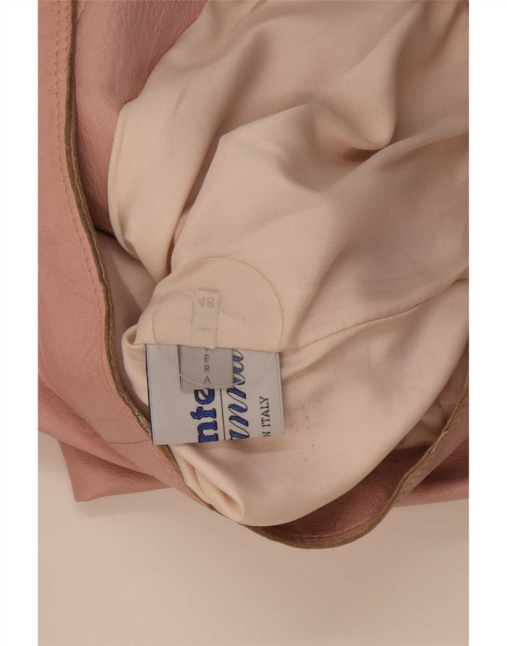 Jaqueta feminina de couro Racer Wanted IT 48 XL rosa