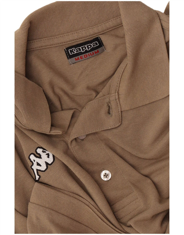 Camisa polo masculina Kappa marrom médio
