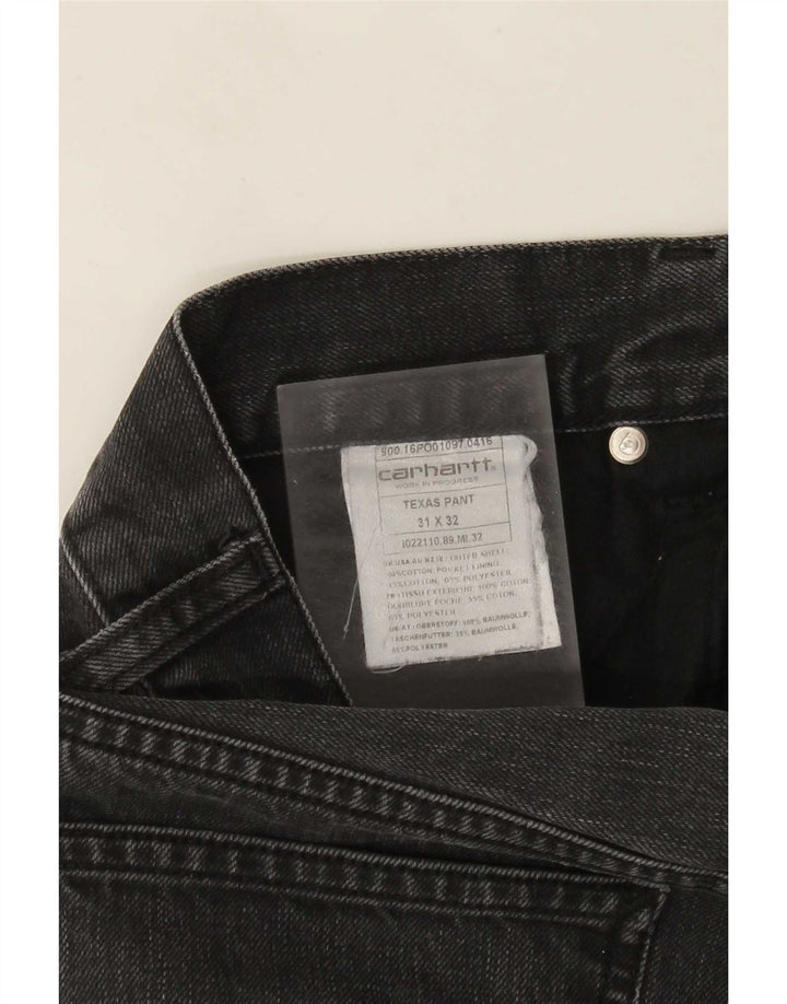 Carhartt Mens Straight Jeans W31 L28 Algodão Cinza