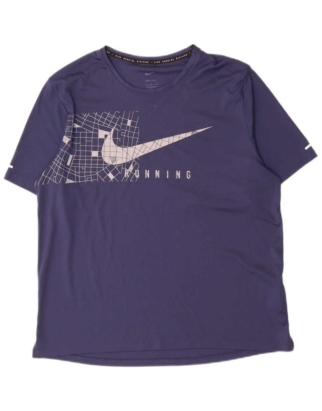 Camiseta Nike masculina gráfica grande poliéster azul marinho