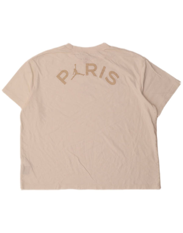 Camiseta Jordan Masculina Paris Saint-Germain Graphic Top XL Algodão Branco