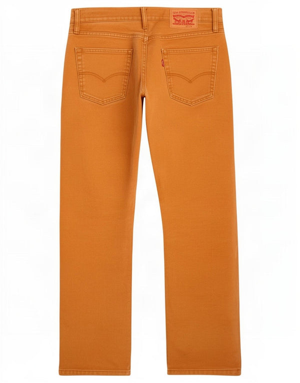 Calça masculina reta casual Levi's W32 L30 algodão bege