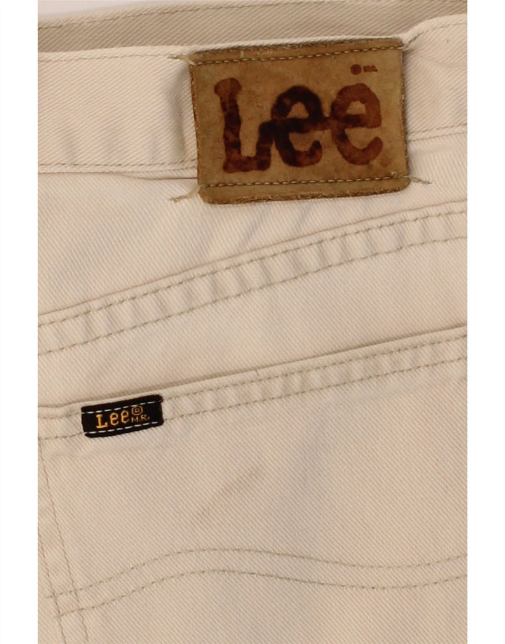 LEE Mens Straight Casual Trousers W36 L32 Off White Cotton Vintage Lee and Second-Hand Lee from Messina Hembry 