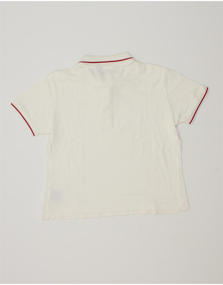 KAPPA Womens Polo Shirt UK 14 Large Off White Cotton Vintage Kappa and Second-Hand Kappa from Messina Hembry 