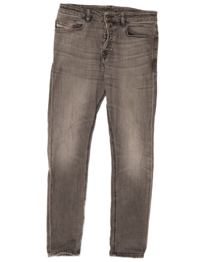 Jeans Slim Masculino Diesel W30 L31 Algodão Cinza