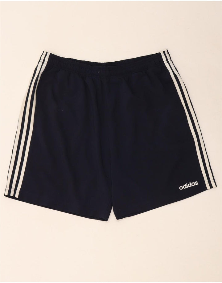 Shorts esportivos masculinos ADIDAS XL azul marinho poliéster