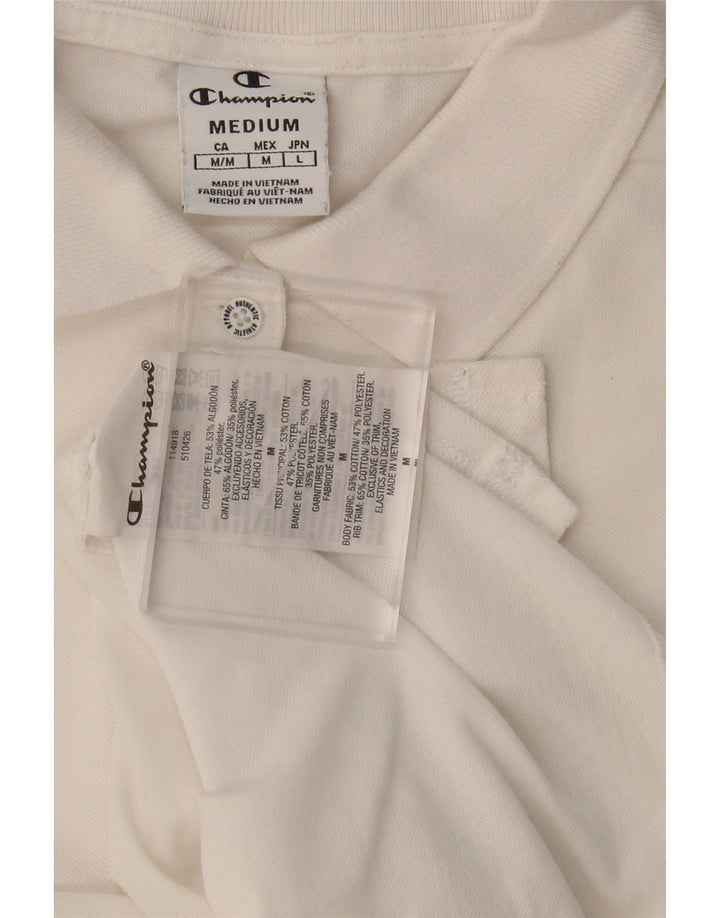 Camisa polo feminina CHAMPION UK 12 algodão branco médio