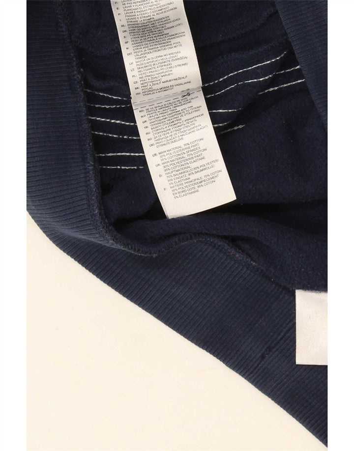 Shorts esportivos gráficos masculinos Adidas médio algodão azul marinho