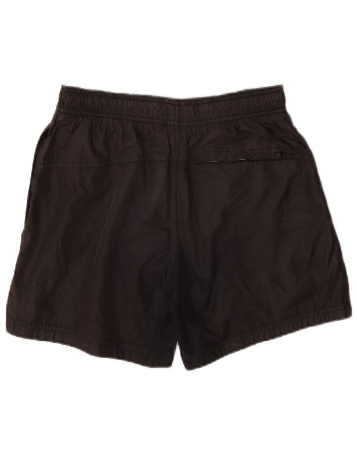 Shorts de natação masculino Calvin Klein gráfico pequeno marrom poliéster