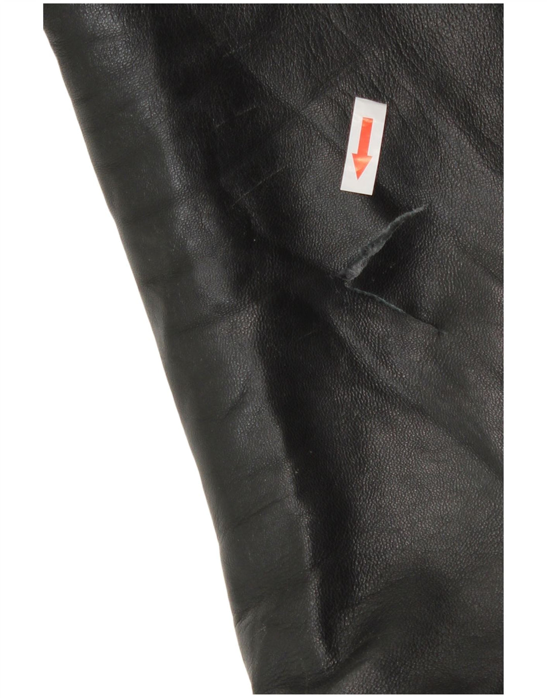Jaqueta de couro masculina Rochas UK 40 grande couro preto
