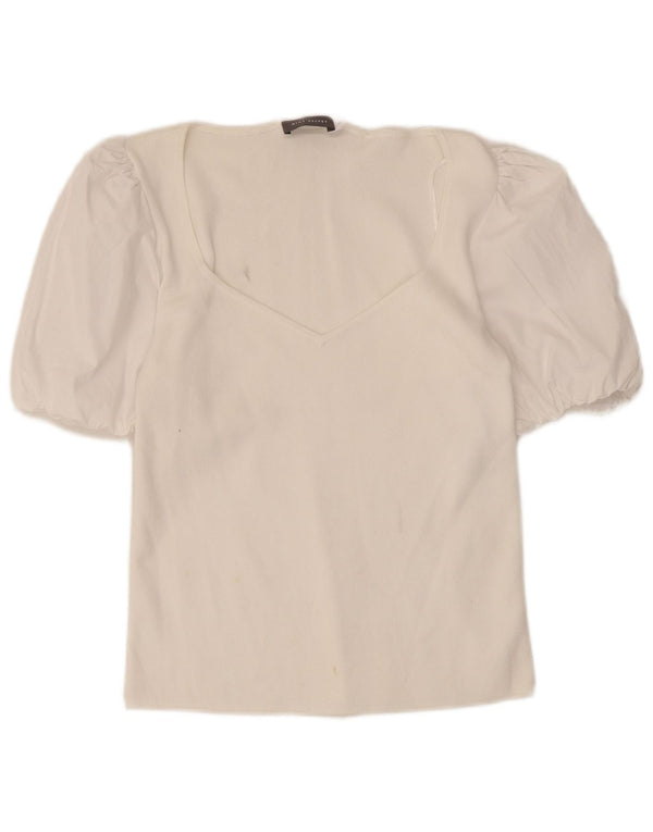 Blusa feminina MINT VELVET UK 12 médio branco modal