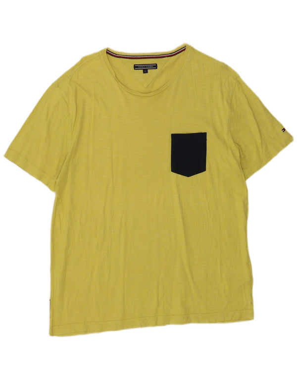 Camiseta masculina Tommy Hilfiger Top XL algodão amarelo