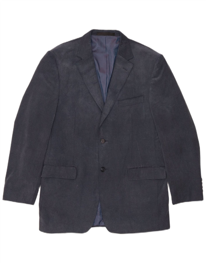Jaqueta blazer masculina de 2 botões Marks & Spencer Reino Unido 40 azul marinho médio