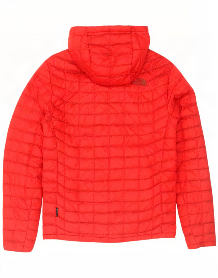 Jaqueta masculina acolchoada com capuz The North Face Reino Unido 36 pequeno nylon vermelho